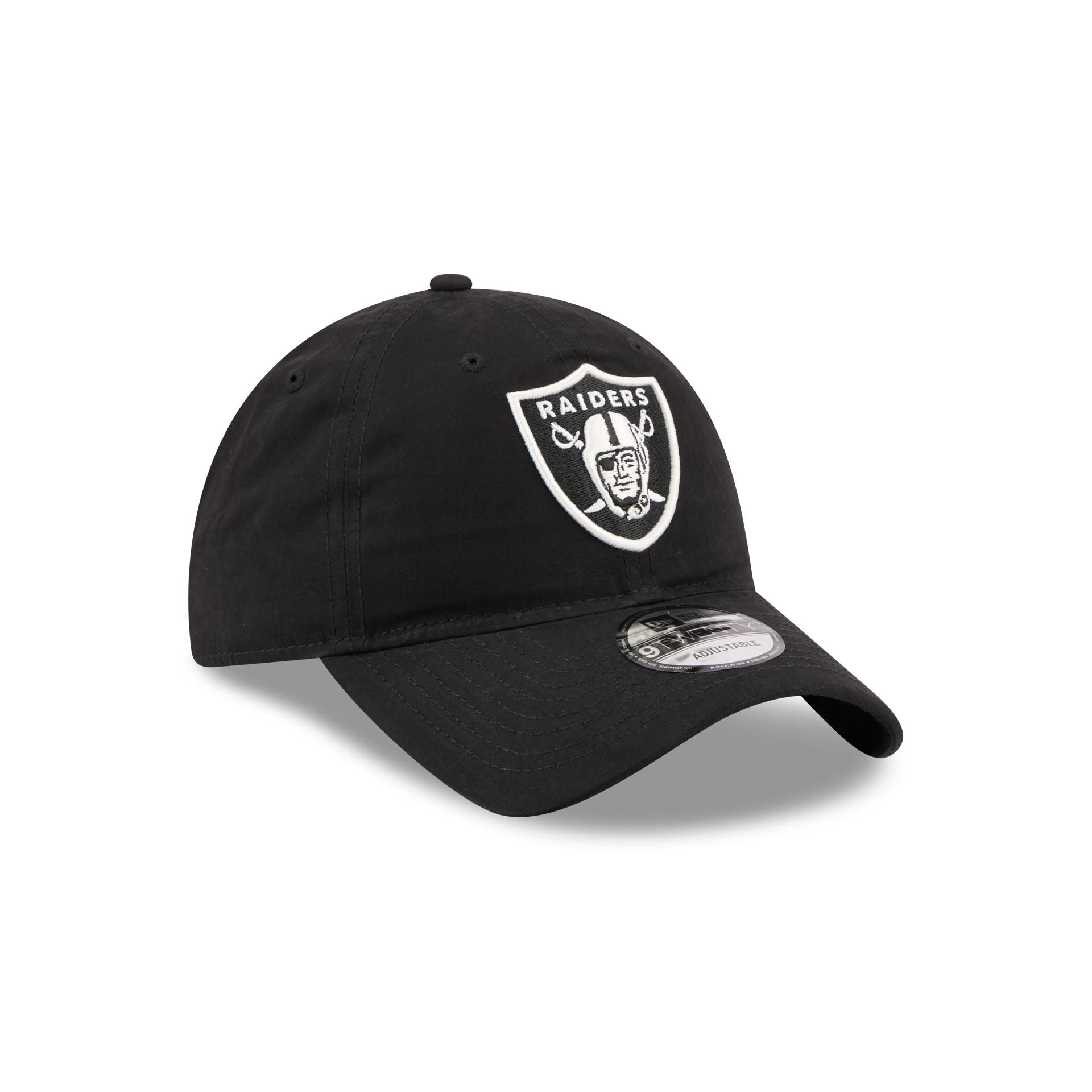 Las Vegas Raiders Nylon Black 9TWENTY Adjustable Hat