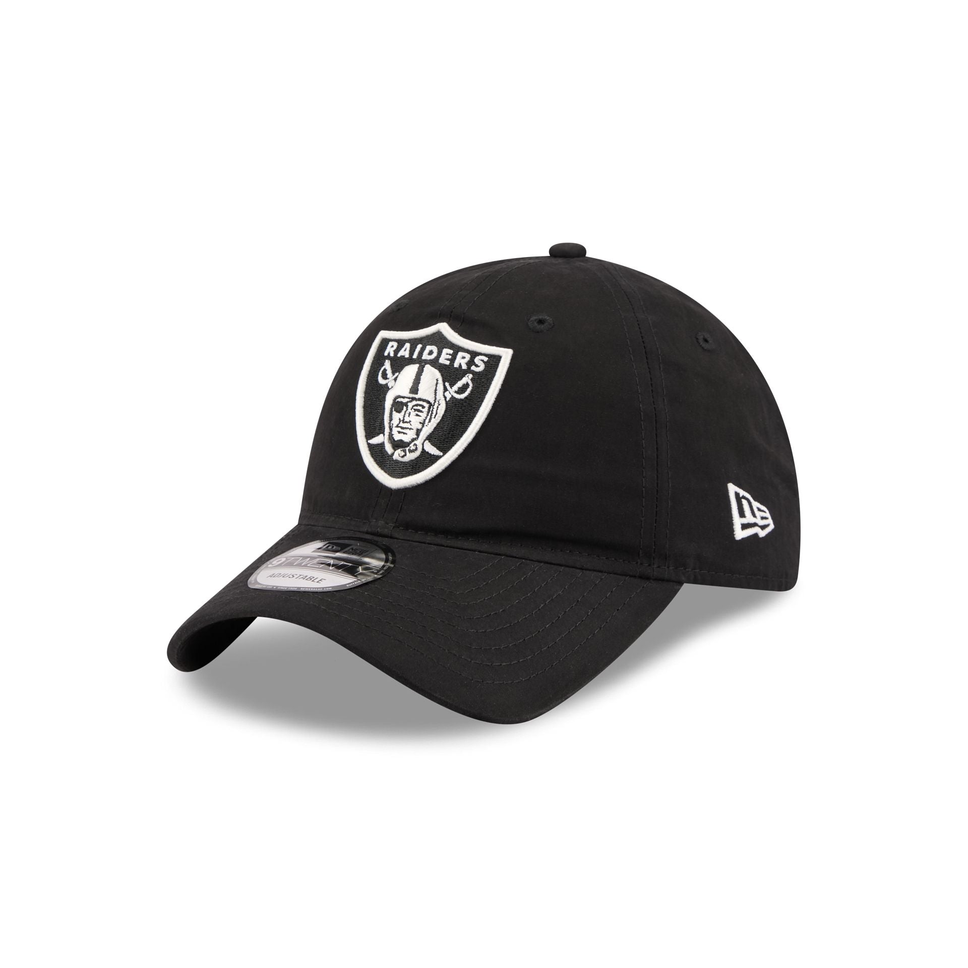 Las Vegas Raiders Nylon Black 9TWENTY Adjustable Hat