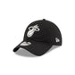 Miami Heat Nylon Black 9TWENTY Adjustable Hat
