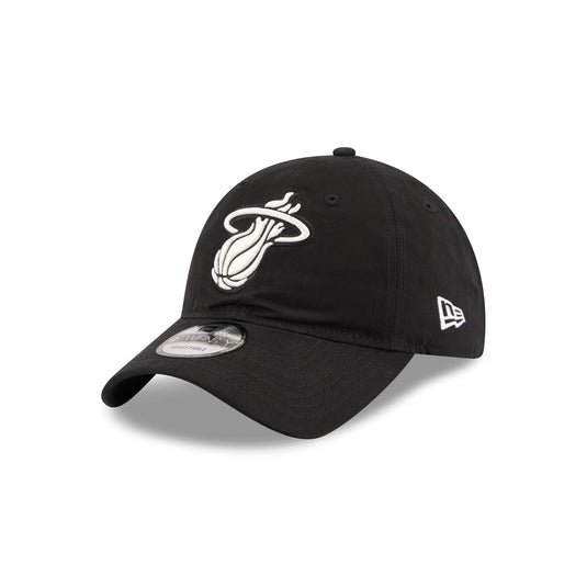 Miami Heat Nylon Black 9TWENTY Adjustable Hat