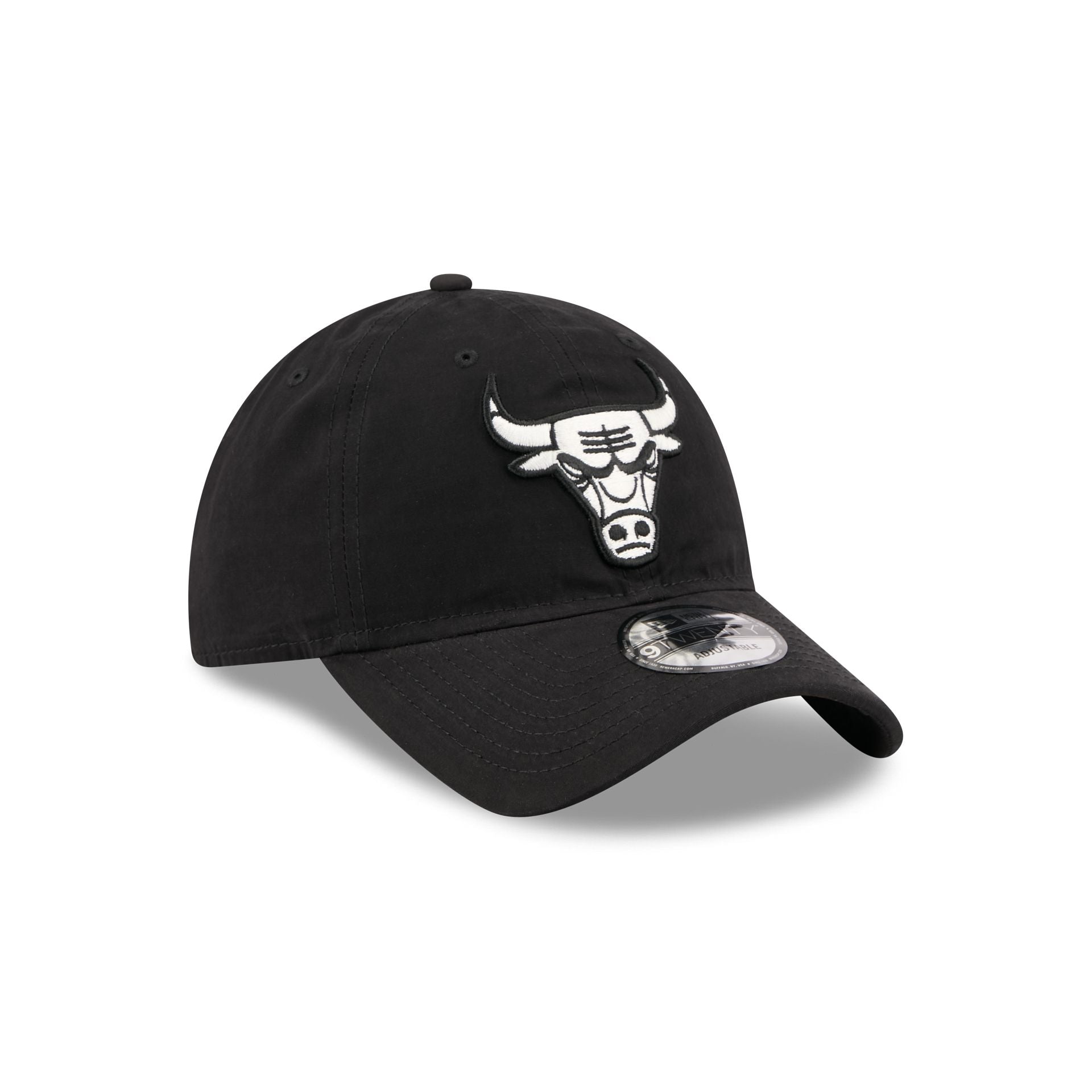Chicago Bulls Nylon Black 9TWENTY Adjustable Hat