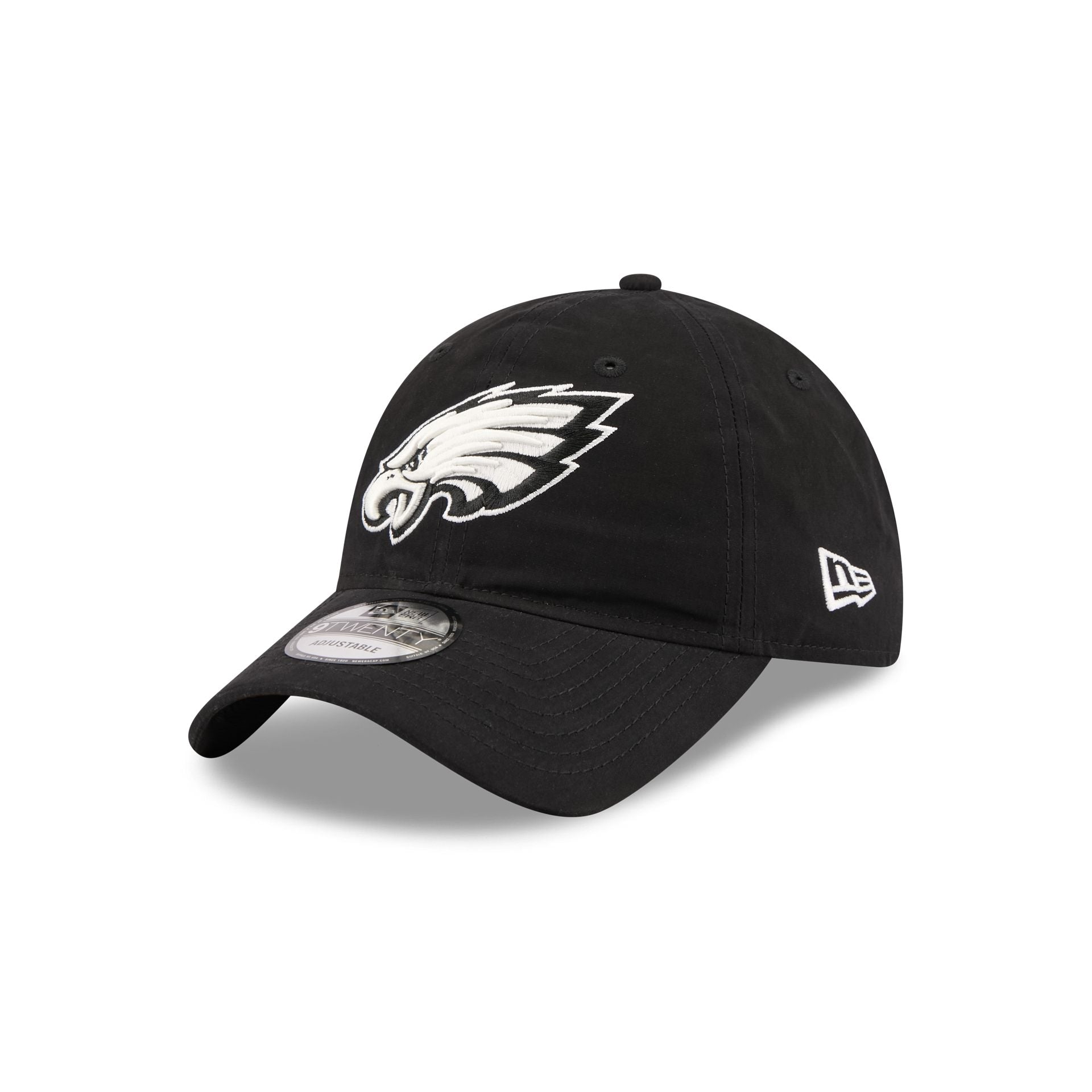 Philadelphia Eagles Nylon Black 9TWENTY Adjustable Hat