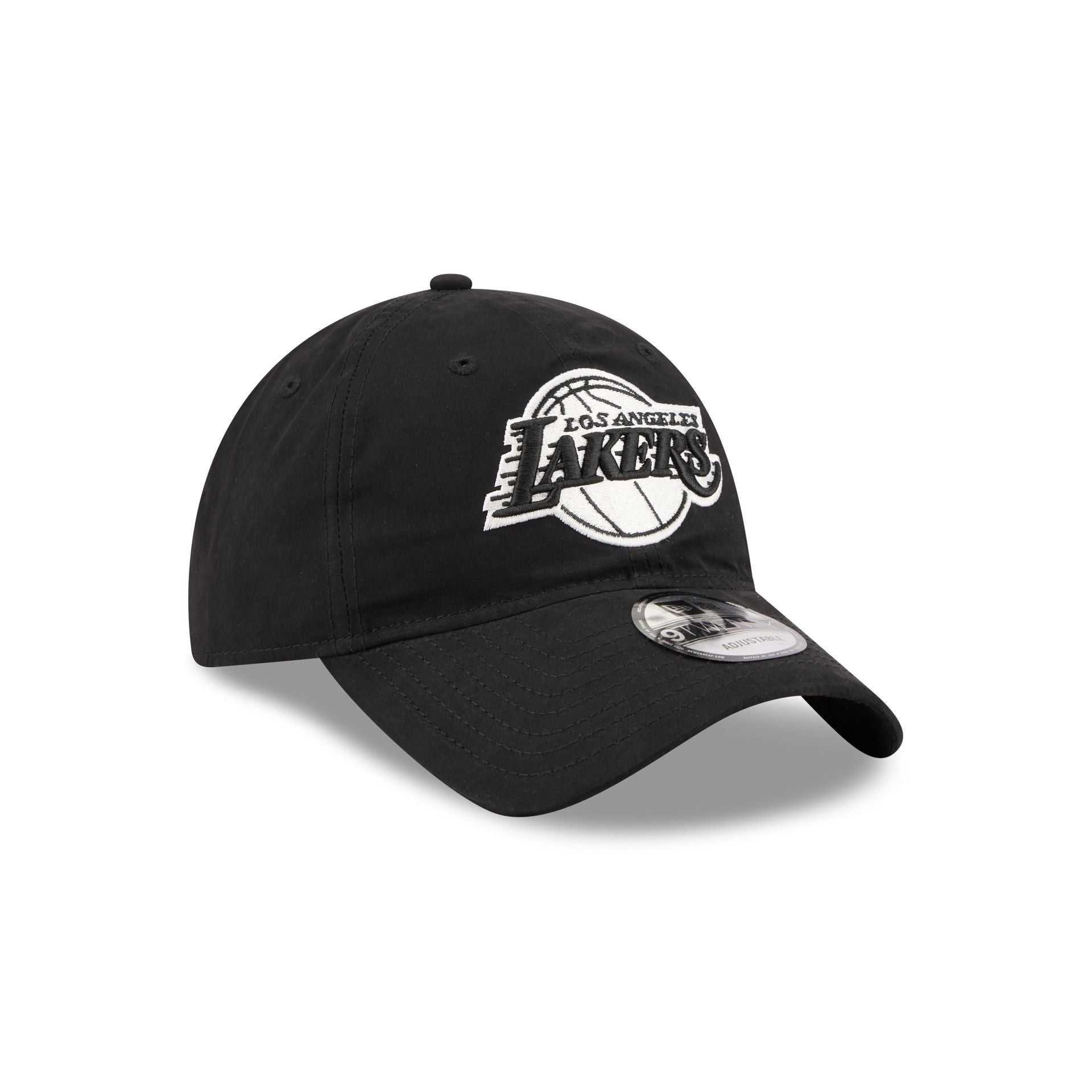 Los Angeles Lakers Nylon Black 9TWENTY Adjustable Hat