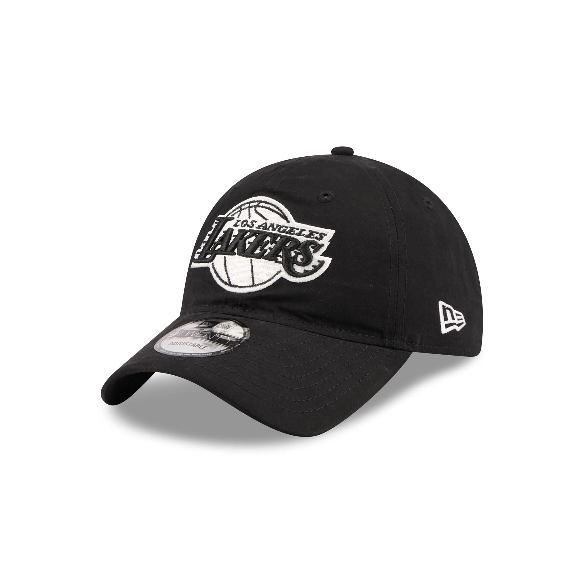 Los Angeles Lakers Nylon Black 9TWENTY Adjustable Hat