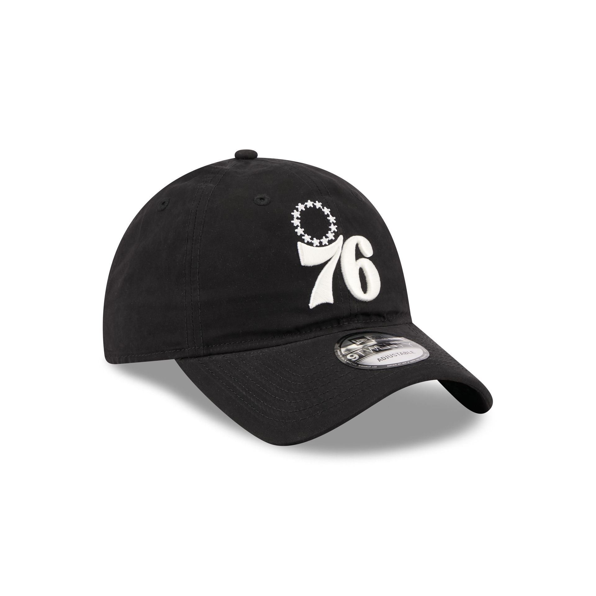 Philadelphia 76ers Nylon Black 9TWENTY Adjustable Hat