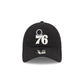 Philadelphia 76ers Nylon Black 9TWENTY Adjustable Hat
