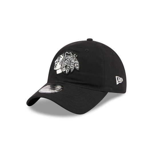 Chicago Blackhawks Nylon Black 9TWENTY Adjustable Hat