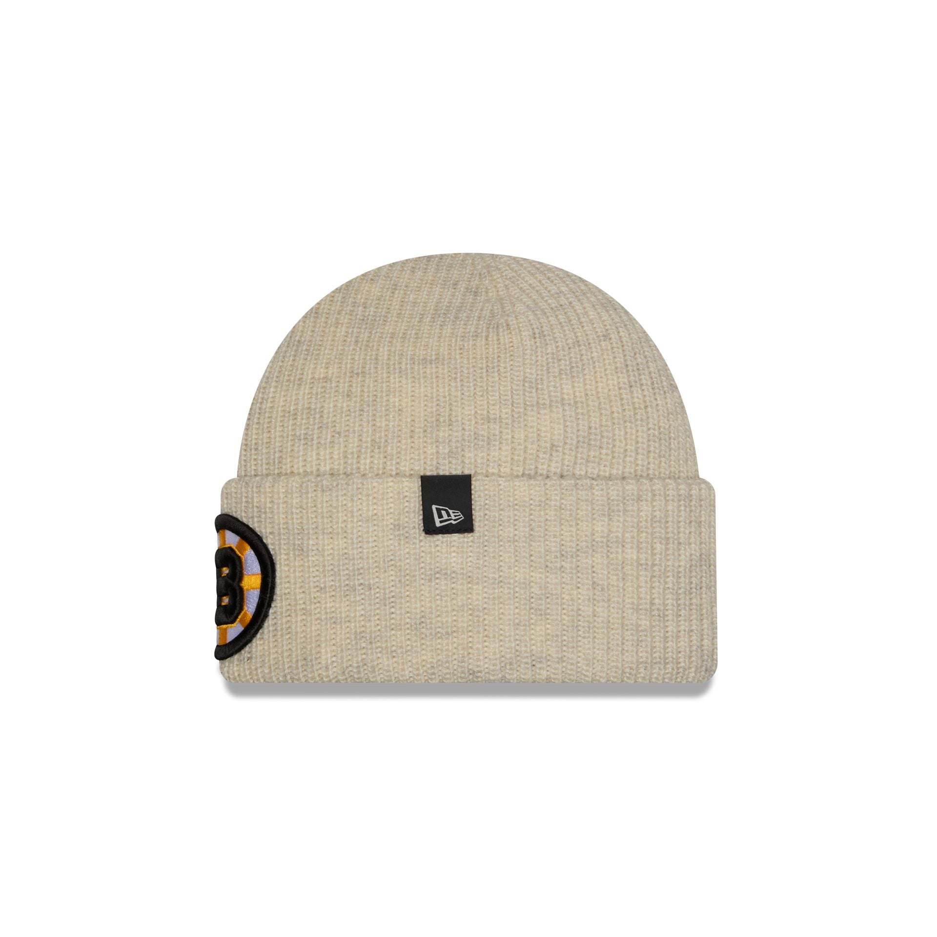 Boston Bruins Woolen Heather Gray Short Cuff Knit Beanie Hat