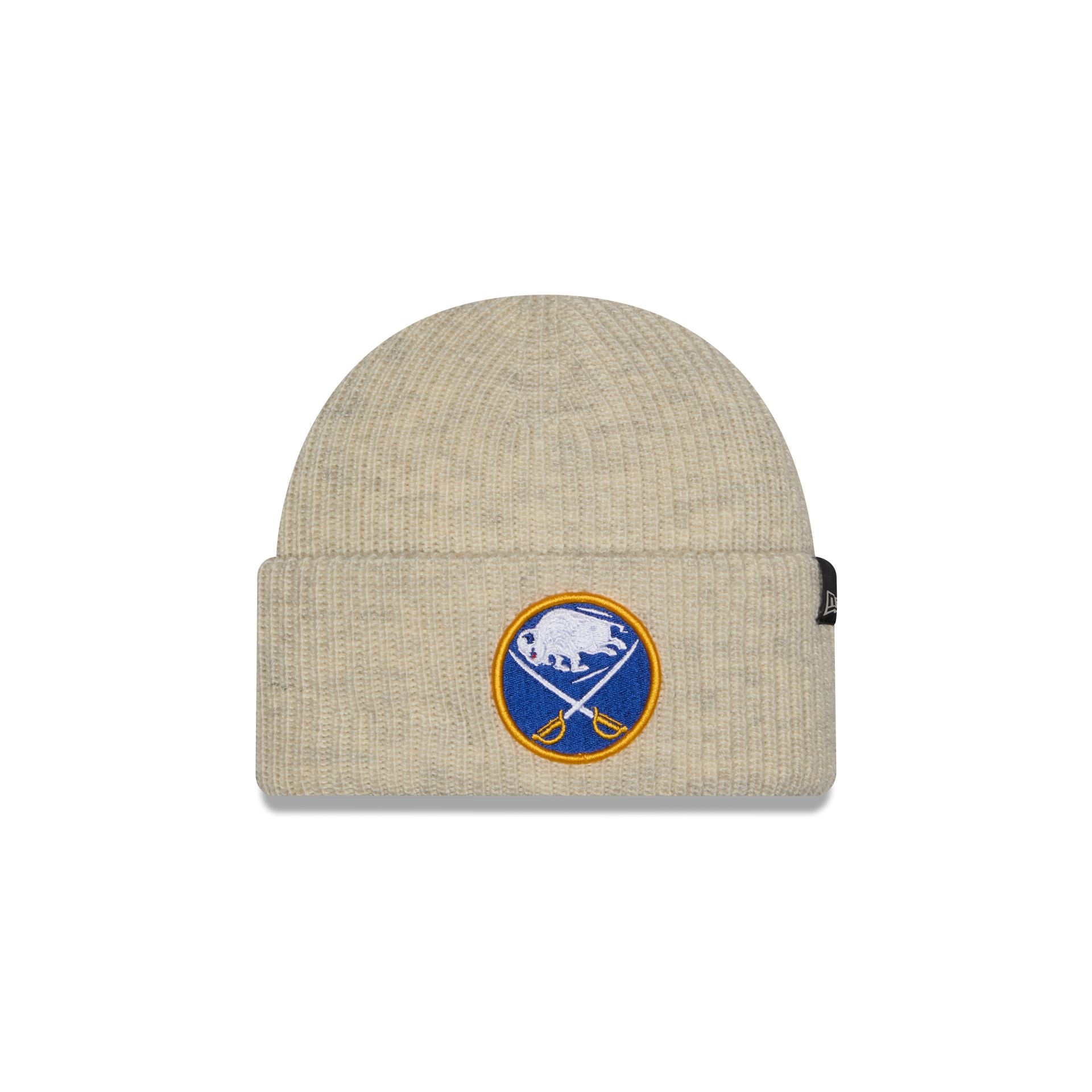 Buffalo Sabres Woolen Heather Gray Short Cuff Knit Beanie Hat