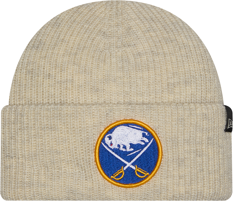 Buffalo Sabres Woolen Heather Gray Short Cuff Knit Beanie Hat
