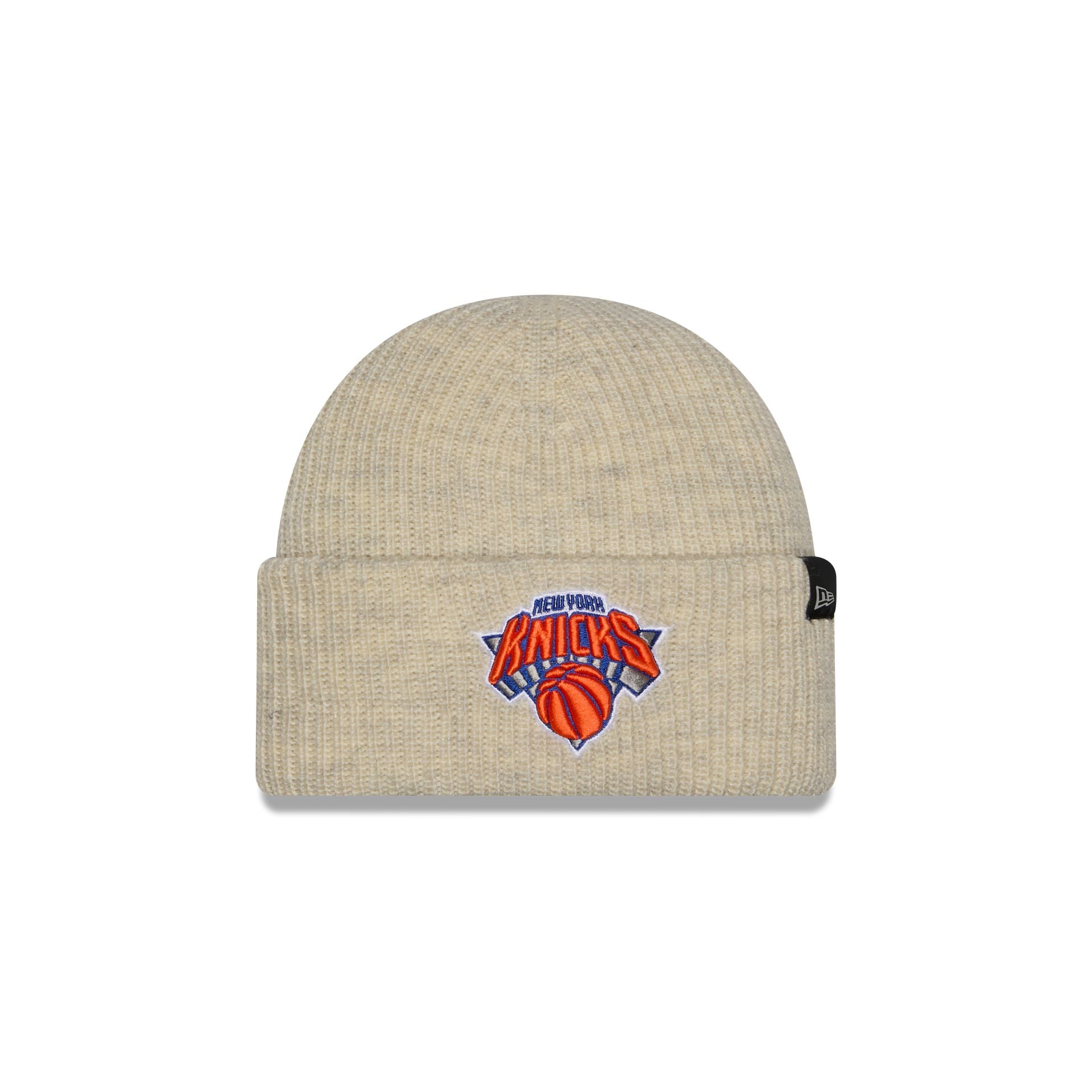 New York Knicks Woolen Heather Gray Short Cuff Knit Beanie Hat