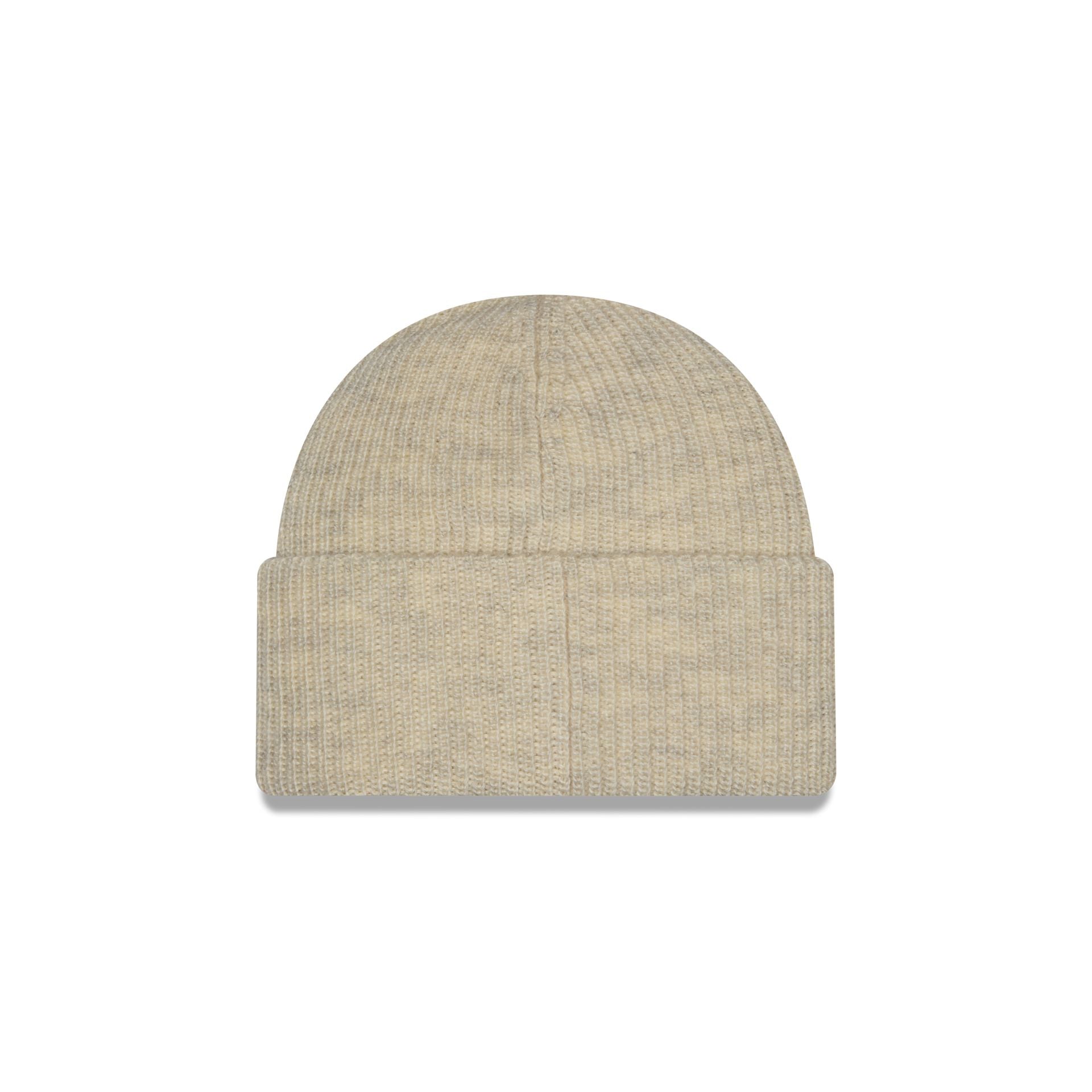 New York Yankees Woolen Heather Gray Short Cuff Knit Beanie Hat