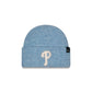 Philadelphia Phillies Woolen Blue Short Cuff Knit Beanie Hat