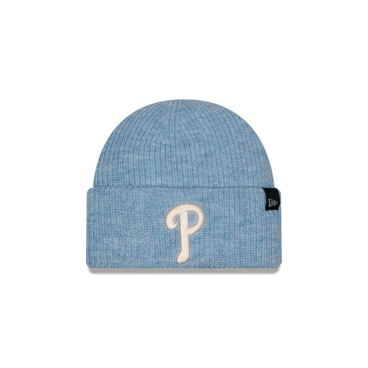 Philadelphia Phillies Woolen Blue Short Cuff Knit Beanie Hat