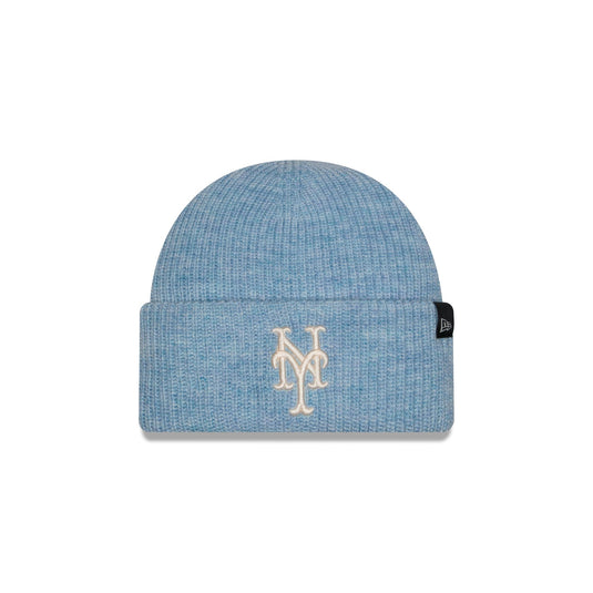 New York Mets Woolen Blue Short Cuff Knit Beanie Hat