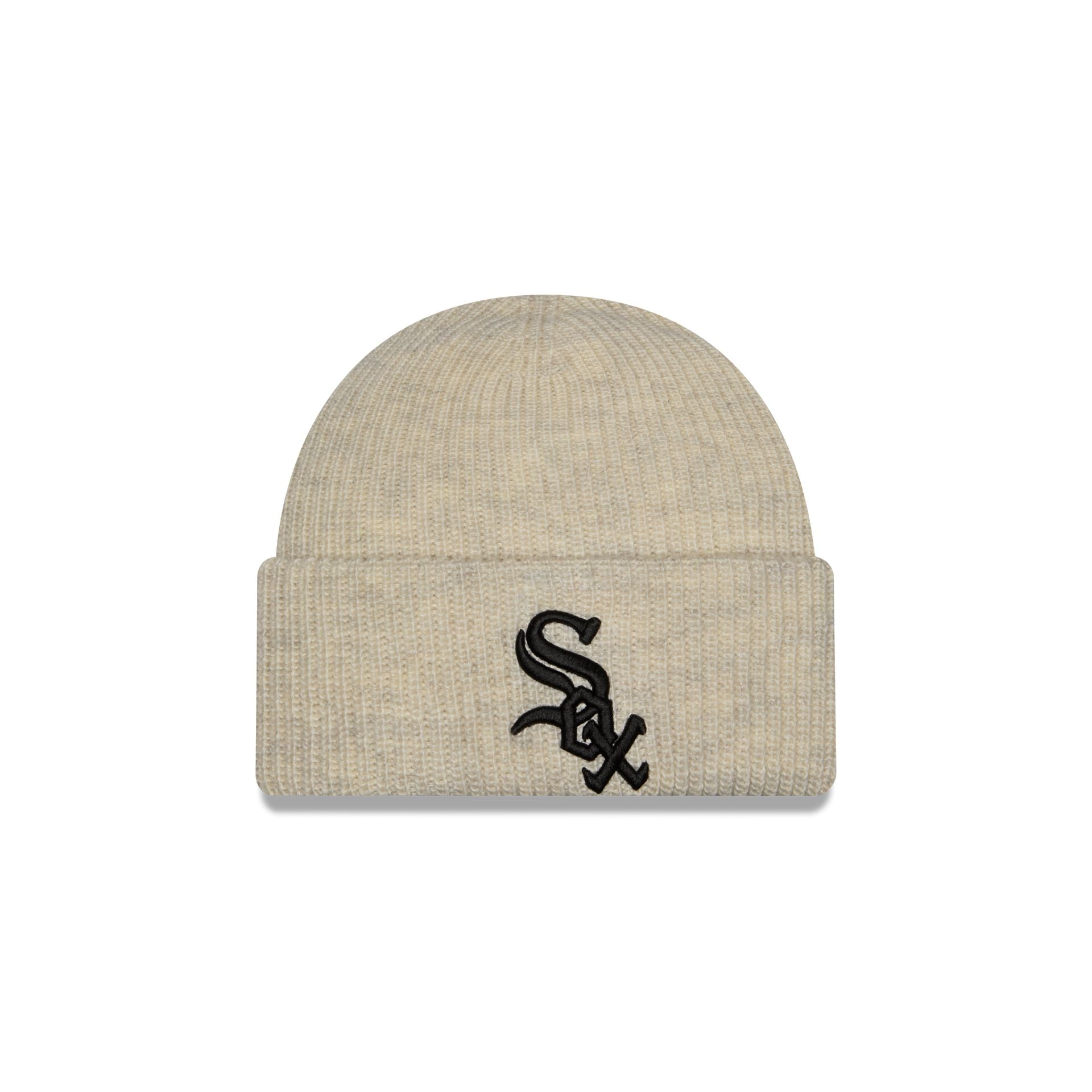Chicago White Sox Woolen Heather Gray Short Cuff Knit Beanie Hat