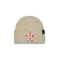 Houston Astros Woolen Heather Gray Short Cuff Knit Beanie Hat