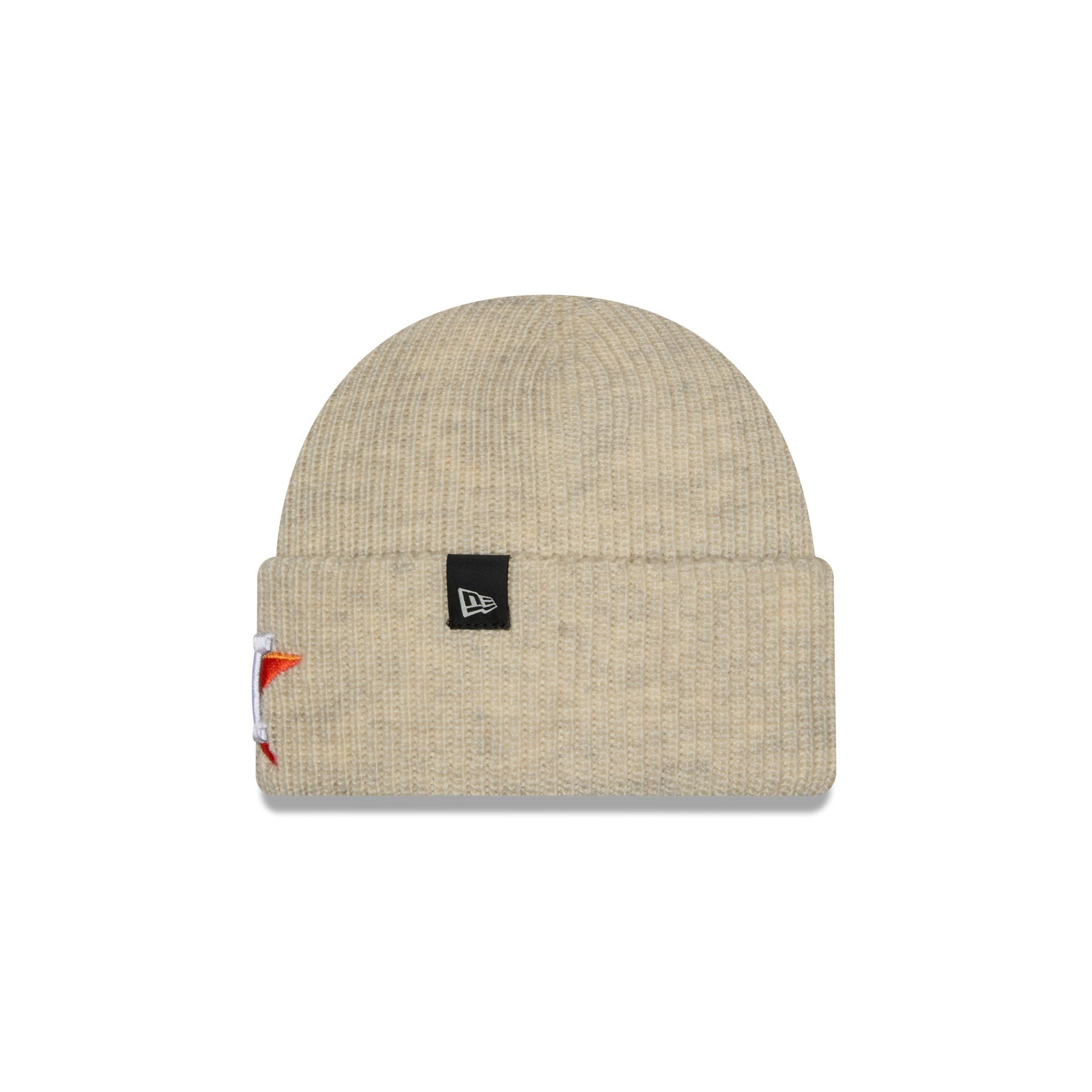 Houston Astros Woolen Heather Gray Short Cuff Knit Beanie Hat