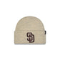 San Diego Padres Woolen Heather Gray Short Cuff Knit Beanie Hat