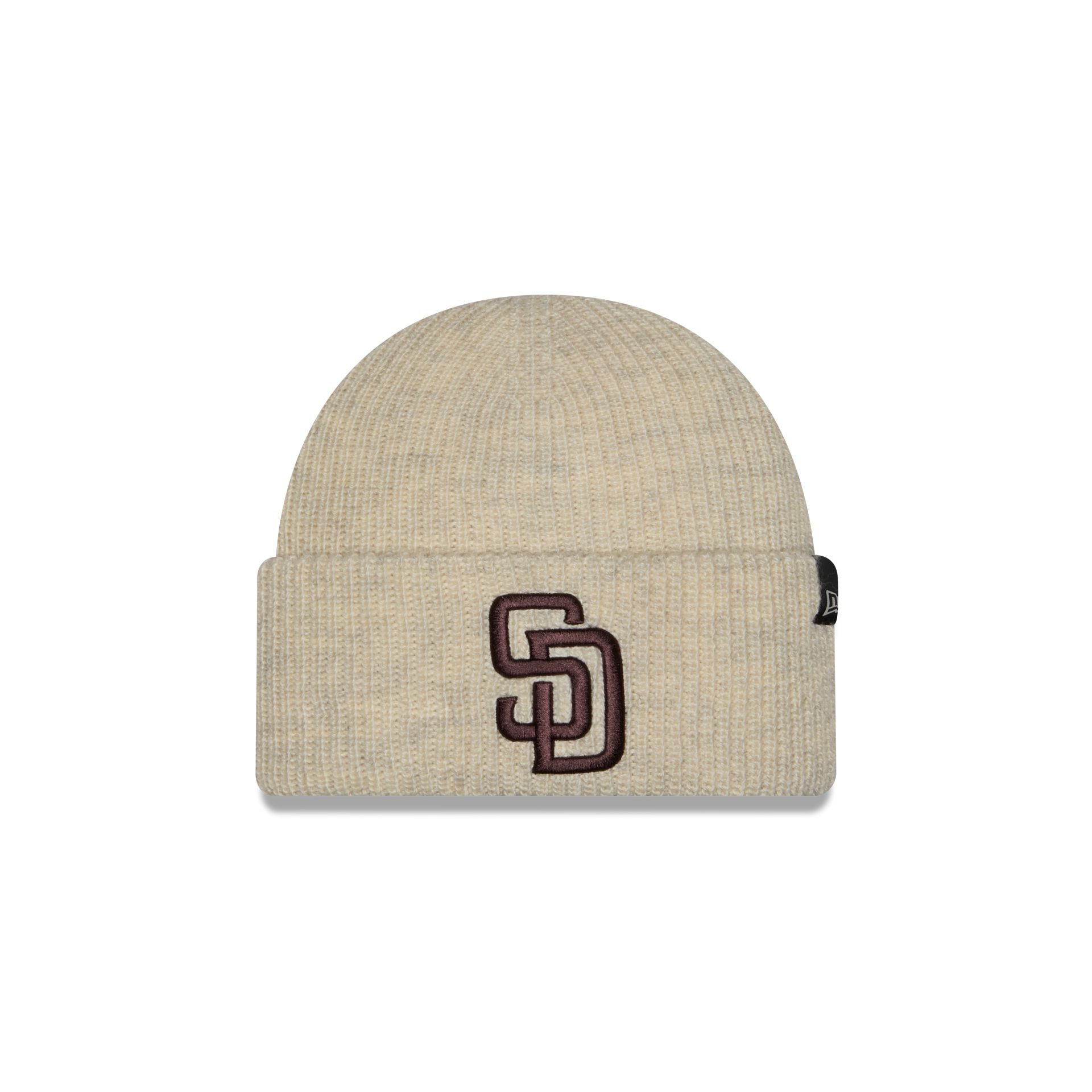 San Diego Padres Woolen Heather Gray Short Cuff Knit Beanie Hat