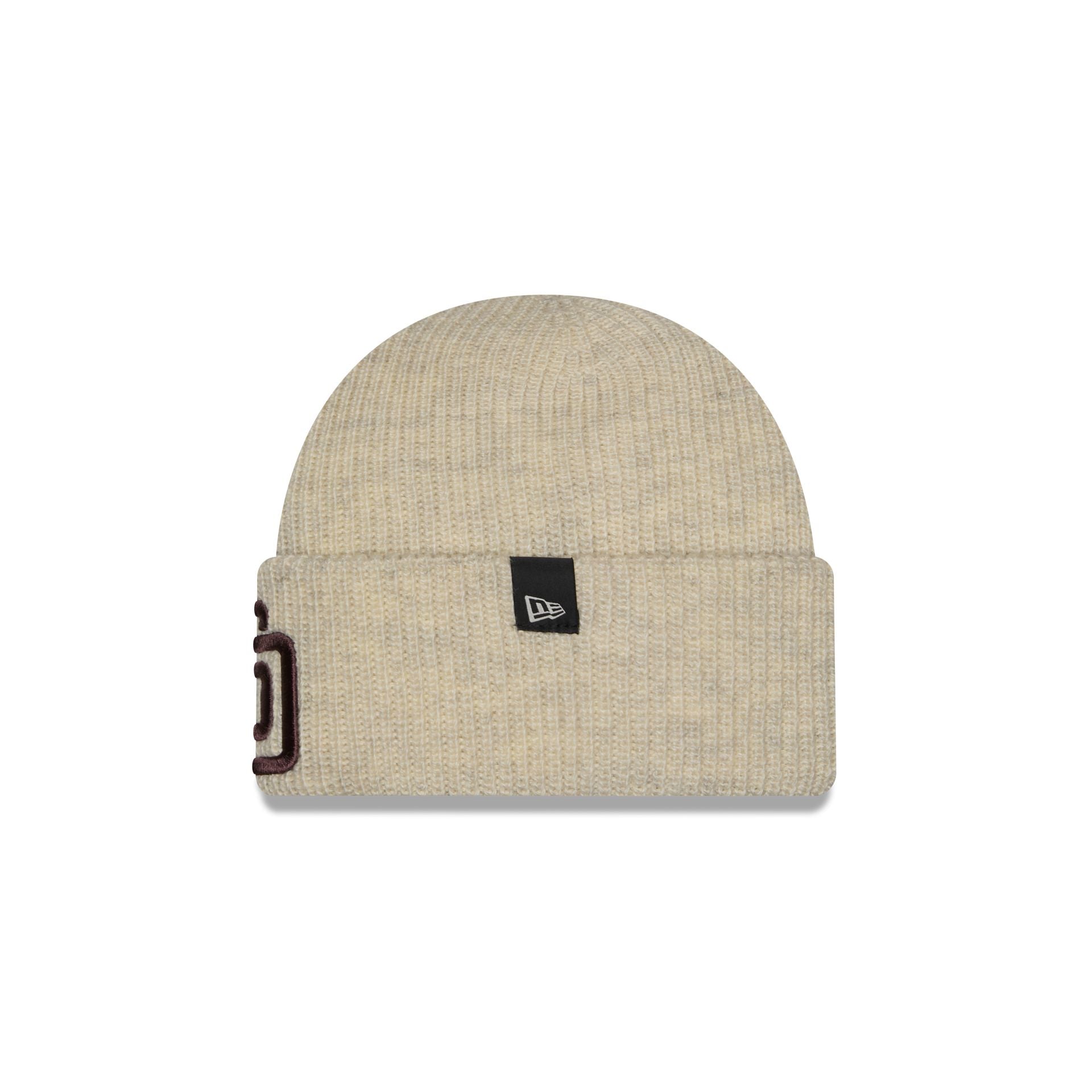 San Diego Padres Woolen Heather Gray Short Cuff Knit Beanie Hat