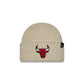 Chicago Bulls Woolen Heather Gray Short Cuff Knit Beanie Hat