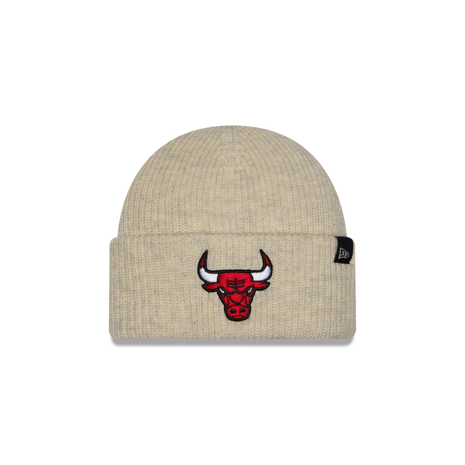 Chicago Bulls Woolen Heather Gray Short Cuff Knit Beanie Hat