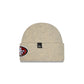 San Francisco 49ers Woolen Heather Gray Short Cuff Knit Beanie Hat