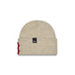Boston Red Sox Woolen Heather Gray Short Cuff Knit Beanie Hat