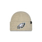 Philadelphia Eagles Woolen Heather Gray Short Cuff Knit Beanie Hat