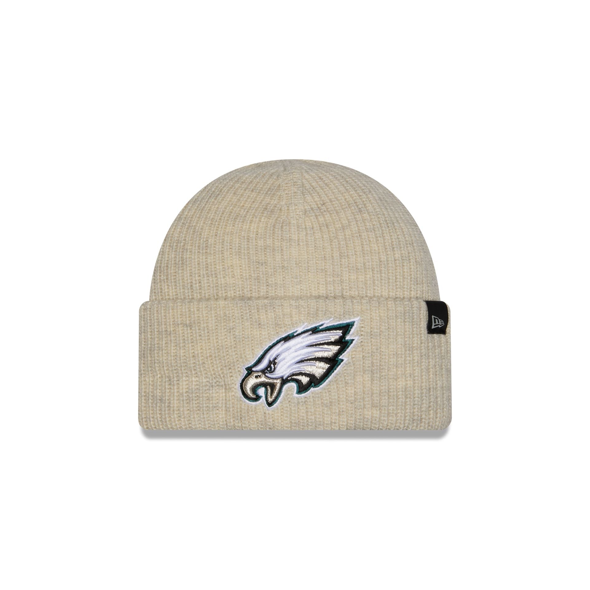 Philadelphia Eagles Woolen Heather Gray Short Cuff Knit Beanie Hat