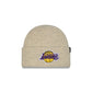 Los Angeles Lakers Woolen Heather Gray Short Cuff Knit Beanie Hat