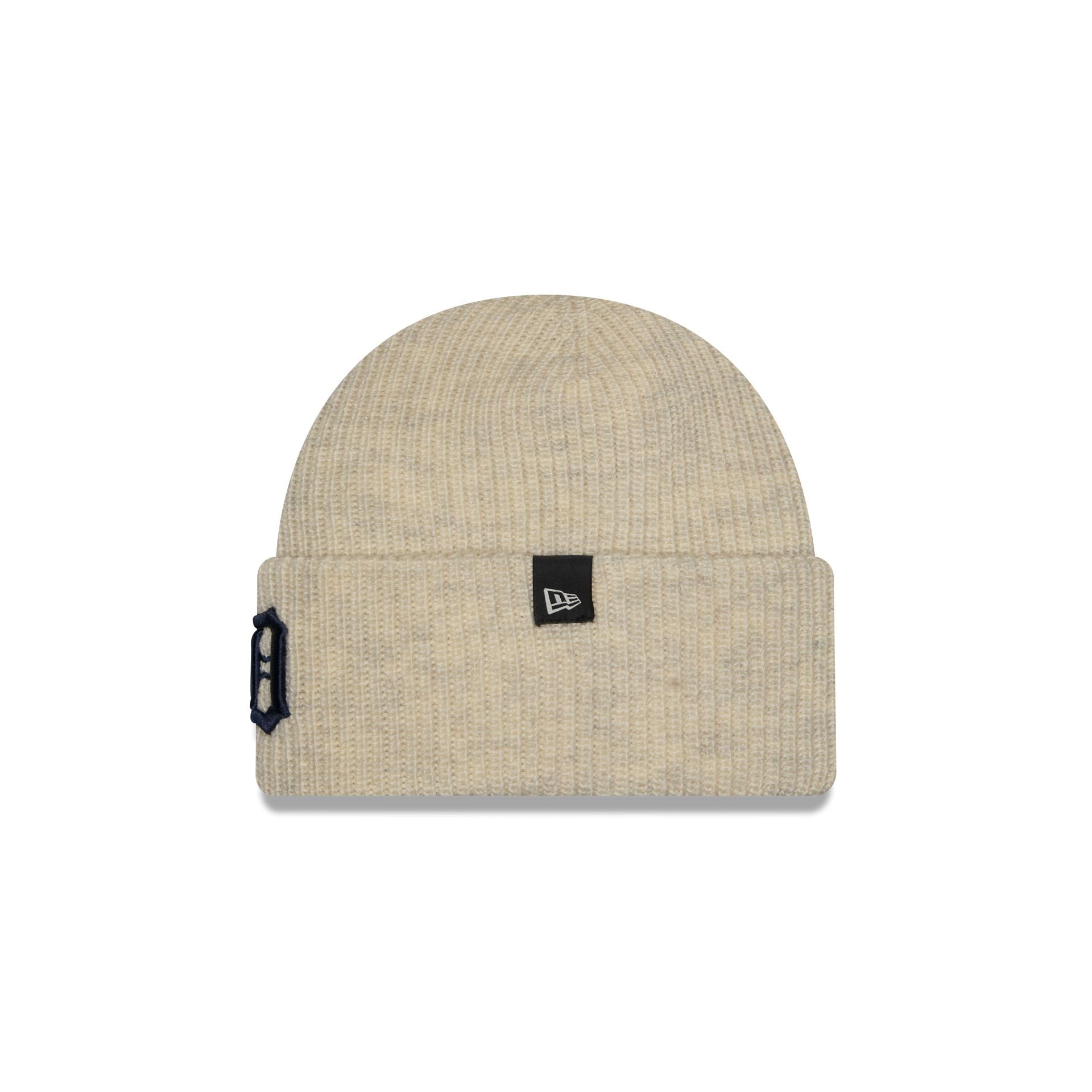 Detroit Tigers Woolen Heather Gray Short Cuff Knit Beanie Hat