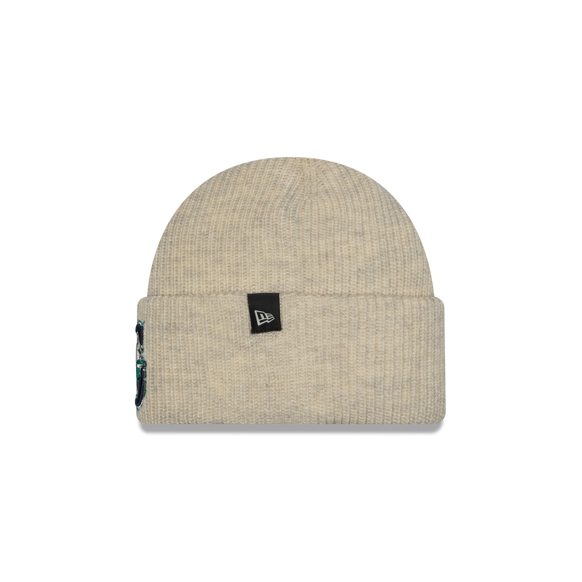 Seattle Mariners Woolen Heather Gray Short Cuff Knit Beanie Hat
