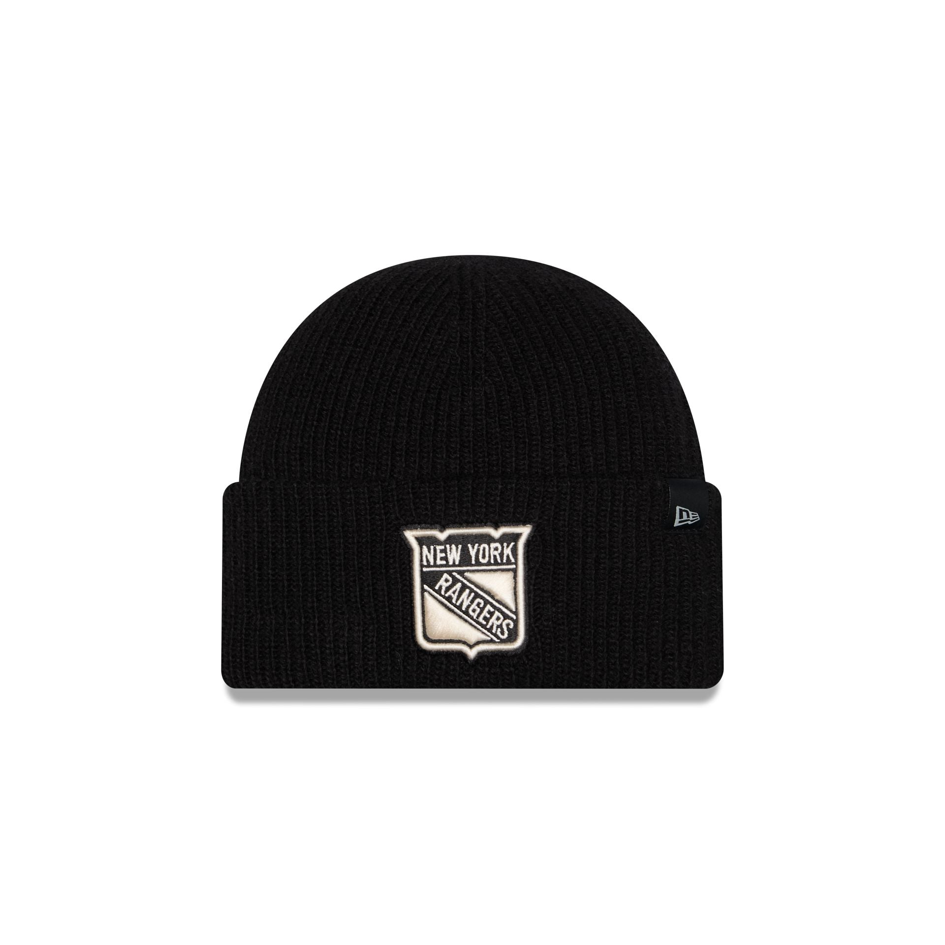 New York Rangers Woolen Black Short Cuff Knit Beanie Hat