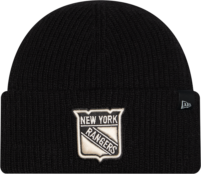 New York Rangers Woolen Black Short Cuff Knit Beanie Hat