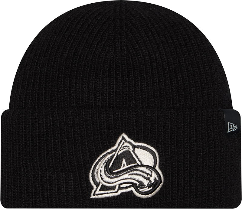 Colorado Avalanche Woolen Black Short Cuff Knit Beanie Hat