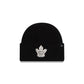 Toronto Maple Leafs Woolen Black Short Cuff Knit Beanie Hat