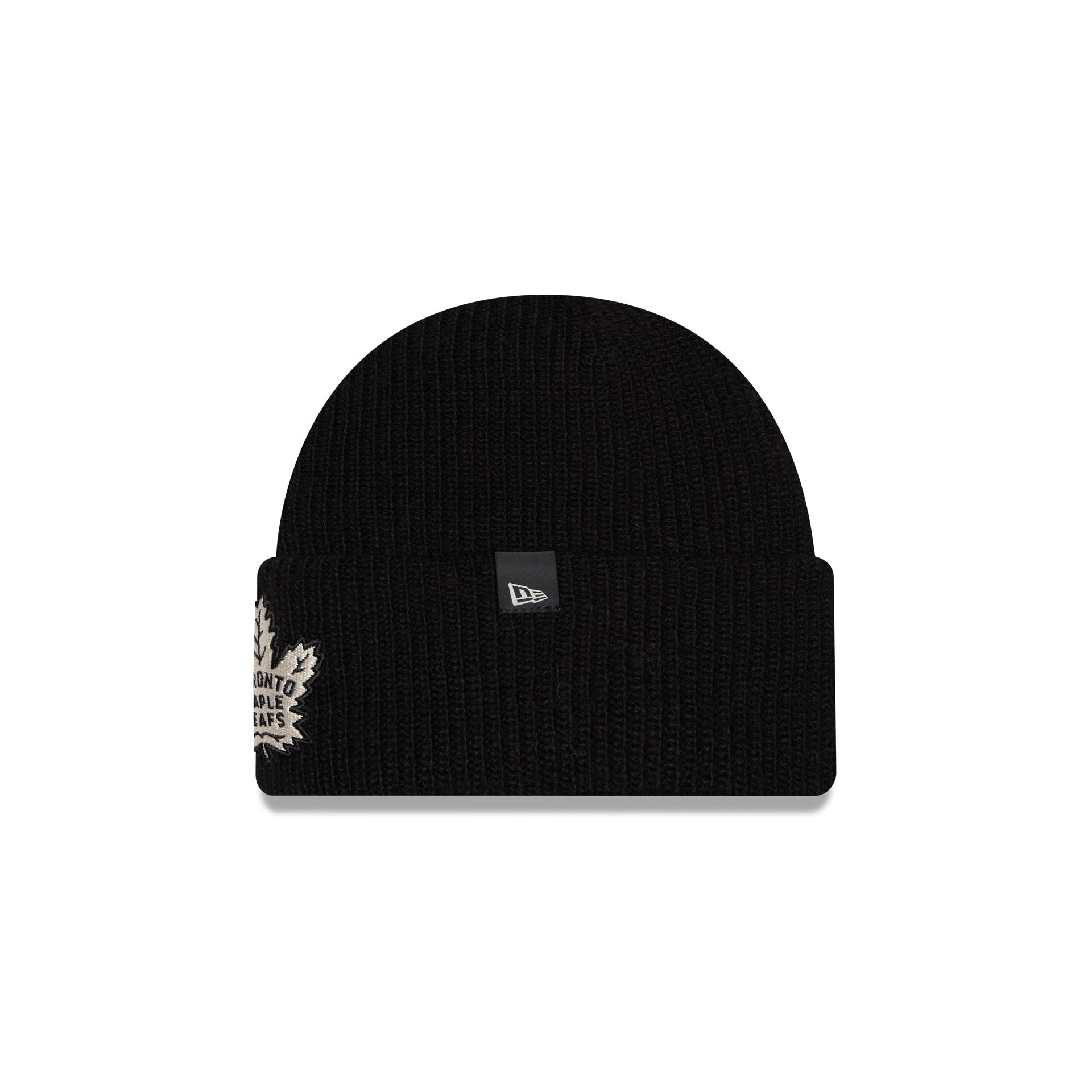 Toronto Maple Leafs Woolen Black Short Cuff Knit Beanie Hat