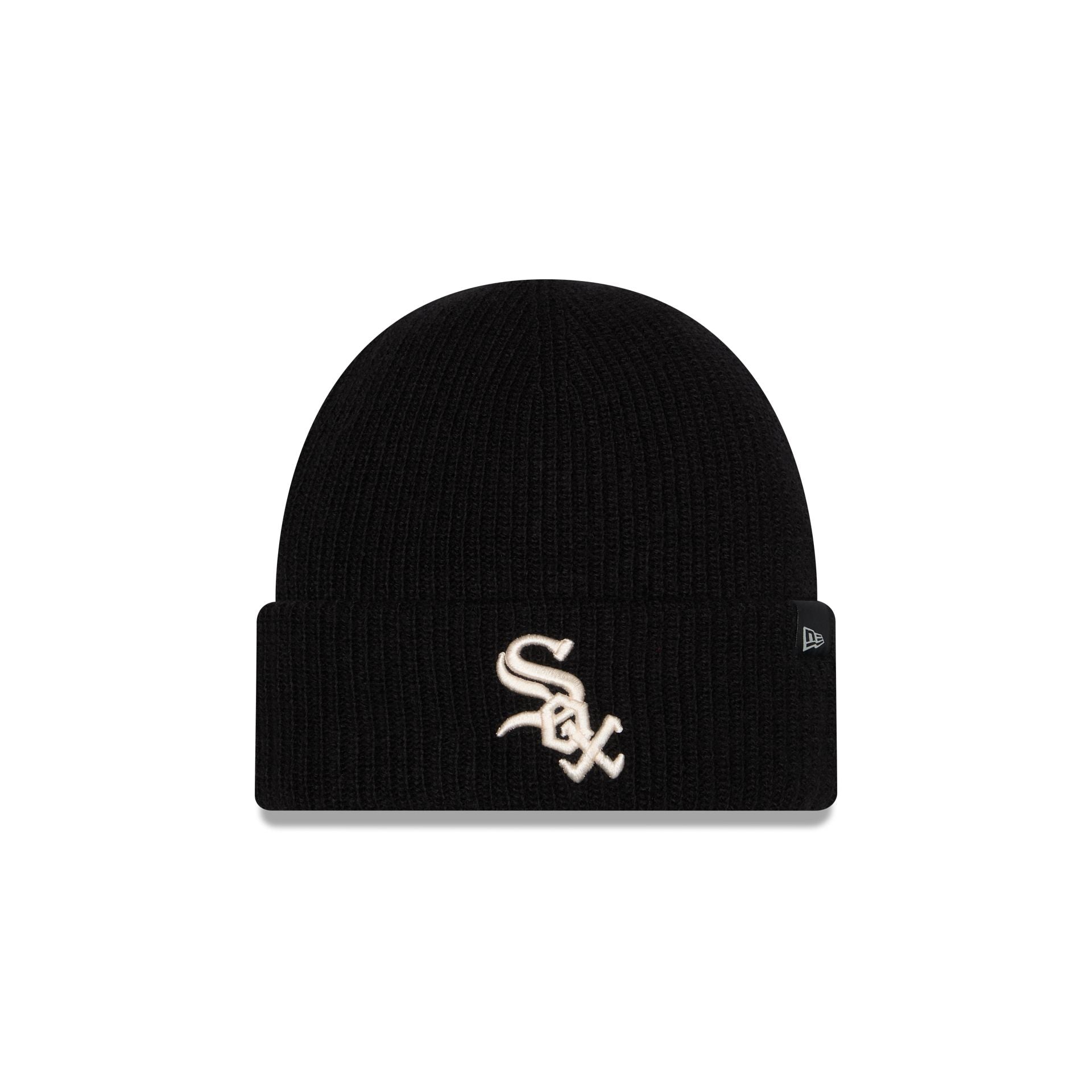 Chicago White Sox Woolen Black Short Cuff Knit Beanie Hat