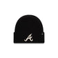Atlanta Braves Woolen Black Short Cuff Knit Beanie Hat