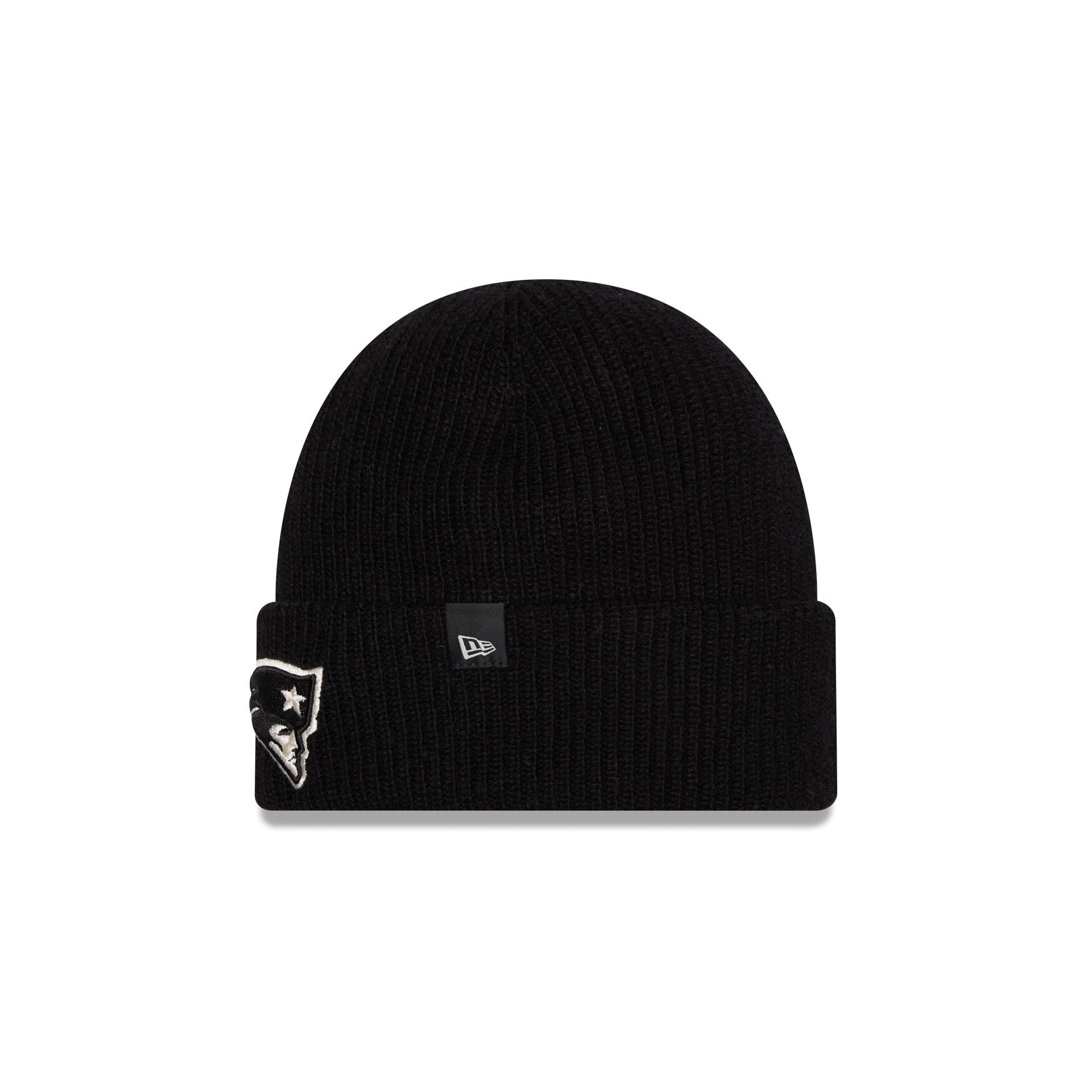 New England Patriots Woolen Black Short Cuff Knit Beanie Hat
