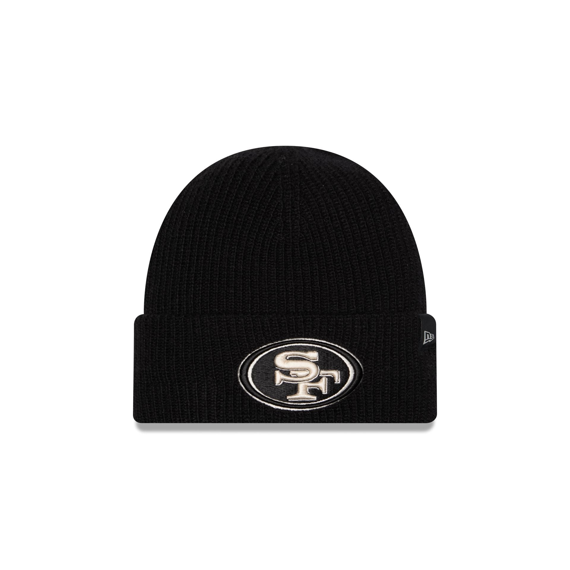San Francisco 49ers Woolen Black Short Cuff Knit Beanie Hat