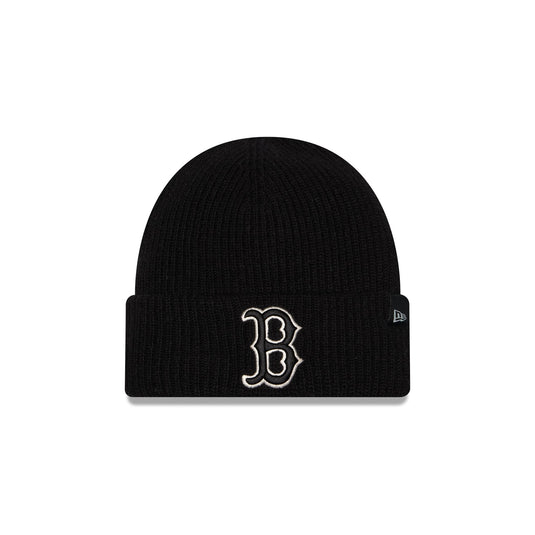 Boston Red Sox Woolen Black Short Cuff Knit Beanie Hat