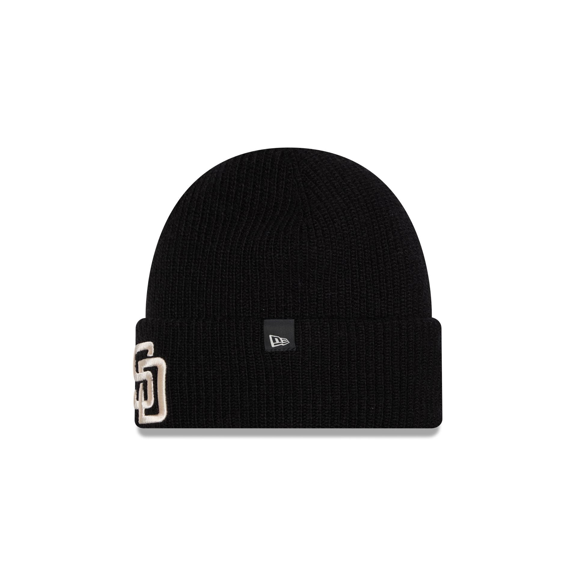 San Diego Padres Woolen Black Short Cuff Knit Beanie Hat