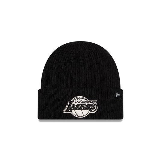 Los Angeles Lakers Woolen Black Short Cuff Knit Beanie Hat