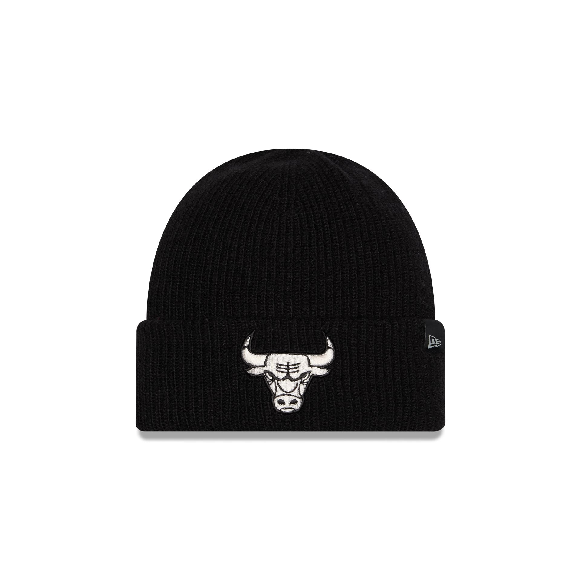 Chicago Bulls Woolen Black Short Cuff Knit Beanie Hat