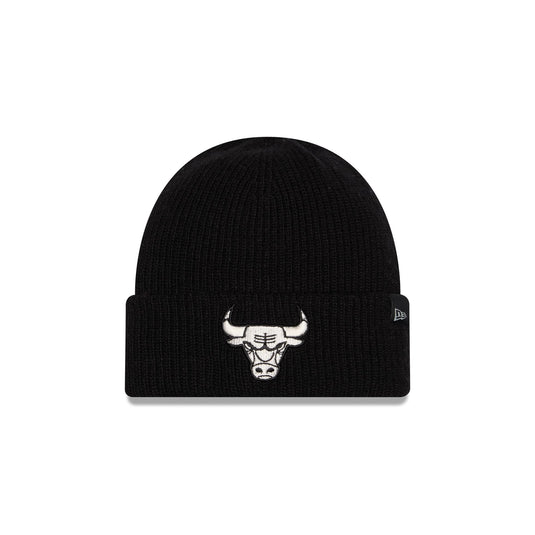 Chicago Bulls Woolen Black Short Cuff Knit Beanie Hat