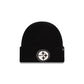 Pittsburgh Steelers Woolen Black Short Cuff Knit Beanie Hat