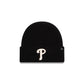 Philadelphia Phillies Woolen Black Short Cuff Knit Beanie Hat